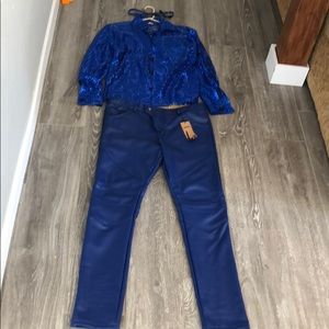 🕺🏼Men’s blue disco Halloween costume 🕺🏼